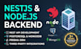 build nest js node js rest API with postgresql mongodb prisma and integrations