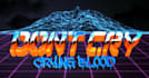 design glitchy vhs style typography with 80s vibes