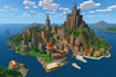make cyberpunk, steampunk, medieval themed cities and builds