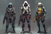 design cyberpunk and fantasy character splash art