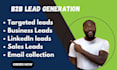 do b2b lead generation, web research, and email list building
