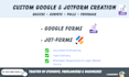 create smart and responsive forms in google forms or jotform