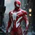 drawing custom superhero character in action