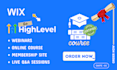 setup gohighlevel membership site, ghl community, gohighlevel online course, wix