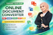 convert PDF, word, and files professionally