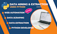 do web scraping, data extraction, and automation in python and javascript