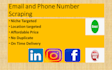 do email and phone number scraping