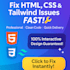 convert figma to tailwind css with responsive website using html css js angular
