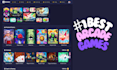 build the best online arcade gaming website with 1000 games