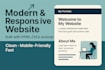 build a fully responsive website using HTML, CSS and js