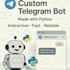 create a custom telegram bot using python