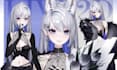 do female live2d model 2d vtuber model 2d vtuber rigging vtuber avatar