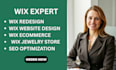 design and redesign wix ecommerce website and setup your wix online store