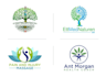 make spa yoga health and wellness or holistic logo