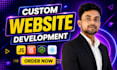 build custom website as full stack website developer, website development
