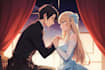 draw a couple illustration in anime style