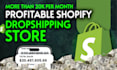 build a passive income shopify dropshipping store or shopify website
