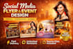 create modern social media flyer and poster design