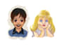 design wonderful cartoon babies logo