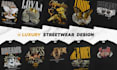 streetwear design with a luxury theme