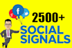 super fast google rank 2500 HQ social signals