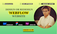 design or redesign a responsive and modern webflow website