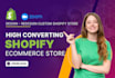 build a custom shopify ecommerce website or clone an existing store