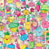 create cute doodle art pattern illustrations