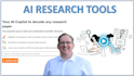 develop saas ai research website, ai research assistance website