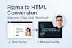 convert your figma PSD to responsive HTML CSS bootstrap