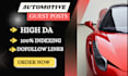 do auto guest on high da auto blogs with auto car backlinks