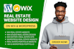 design your real estate website in wix and wordpress