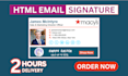 design clickable HTML email signature
