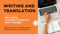 do writing and translation on any language