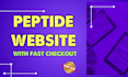 develop a secure peptide website with fast checkout