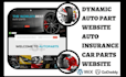 design auto part website auto insurance automobile automotive car parts website