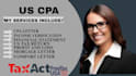 review and audit financial statements as US CPA, expense ratio letter, mortgage