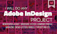 do any adobe indesign projects for print