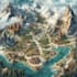 design vector maps, event maps, fantasy festival maps