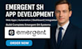 build emergent sh app, emergent sh web app and integration, emergent sh bug fix