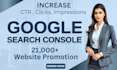 do google search console organic website traffic promotion