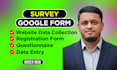 form filling online survey data entry