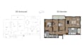 architectural 2d floor plan render in photoshop