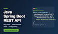 build and fix your java spring boot rest API