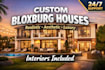build custom modern luxury bloxburg houses, mansions and roblox home designs