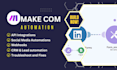 set up made com make com automation made com  automation make automation social