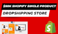 build one product automated shopify dropshipping store