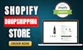 setup shopify dropshipping store or website
