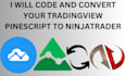 code and convert tradingview pinescript to ninjatrader