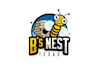 design draw friendly bumblebee nest boat decal logo